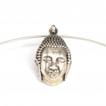 Colier choker cu amuletă Buddha | argint | Thailanda